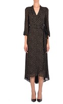 Thumbnail for your product : Ganni Printed Georgette Wrap Dress