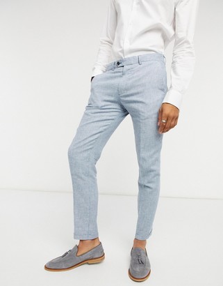 Mens Light Blue Linen Pants | Shop the world’s largest collection of ...