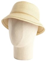 Thumbnail for your product : Calvin Klein tan straw and chain cloche
