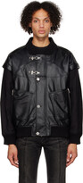 Thumbnail for your product : C2H4 Black Streamline Arch Bomber Jacket