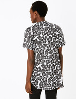 Thumbnail for your product : Marks and Spencer Floral V-Neck Short Sleeve Blouse
