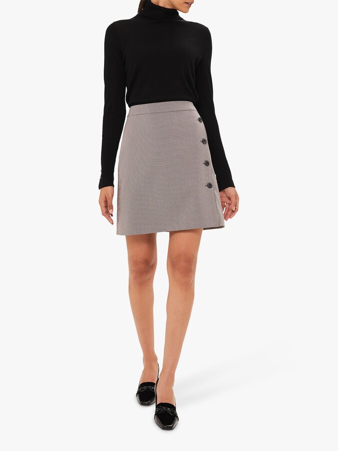 jigsaw micro check mini skirt