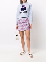 Thumbnail for your product : MARANT ÉTOILE Striped Ruched Mini Skirt
