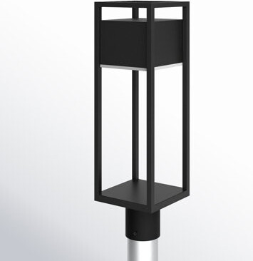 Mercury Row Black 1 -Light Integrated LED Lantern Head