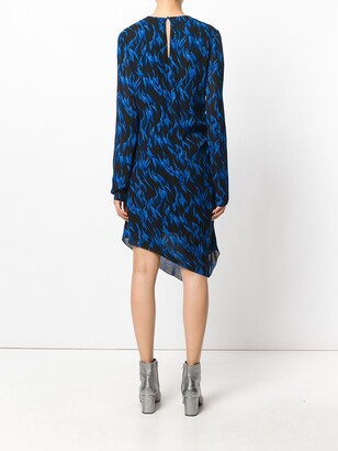 Saint Laurent Printed Asymmetric Dress