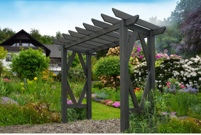 Vita Summerwood 90.5" W x 40" D Wood Arbor