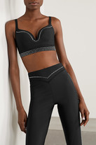 Thumbnail for your product : Adam Selman Sport Push It Studded Stretch Sports Bra