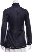 Thumbnail for your product : Tory Burch Embroidered Long Sleeve Tunic