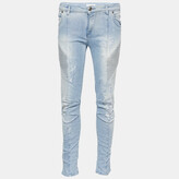 Thumbnail for your product : Pierre Balmain Blue Denim Distressed Jeans M/Waist 28"
