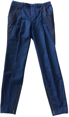 Gucci Blue Wool Trousers