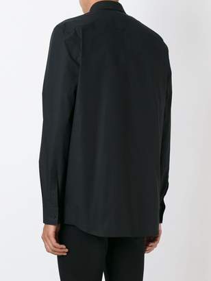 Givenchy contrast collar tip shirt