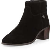 Thumbnail for your product : Tory Burch Fulton Suede Zip Bootie, Black