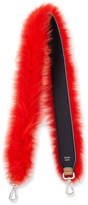 Thumbnail for your product : Fendi Strap You Fox-Fur Shoulder Strap for Handbag, Navy/Red