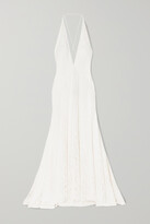 Thumbnail for your product : Michael Lo Sordo Alexandra Silk Guipure Lace Gown - Ivory