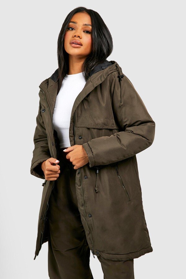 green padded jacket womens