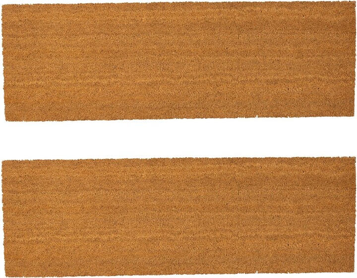 Nicola Spring Coir Double Door Mats 120 x 40cm Classic Pack of 2