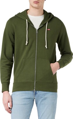 Levi's Men's New Original Zip Up Sweatshirt Mossy Green (Green) S -  ShopStyle Jumpers & Hoodies