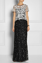 Thumbnail for your product : Oscar de la Renta Embellished tulle gown