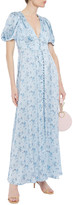 Thumbnail for your product : LoveShackFancy Stacy Floral-print Washed Silk-satin Maxi Dress