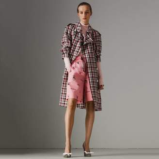 Burberry Relaxed Fit Check Trench Coat