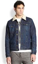 Thumbnail for your product : Diesel Faux Shearling Lined Denim Jacket