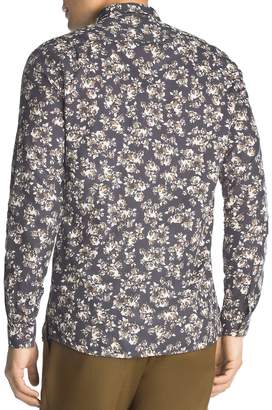 The Kooples Rustic Roses Slim Fit Button-Down Shirt