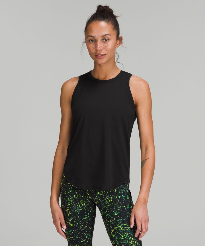 high neck sports tank