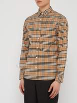 Thumbnail for your product : Burberry George House Check Cotton Blend Shirt - Mens - Beige Multi