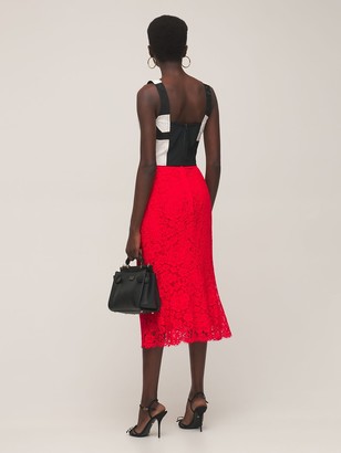 Dolce & Gabbana Lace Midi Flared Skirt