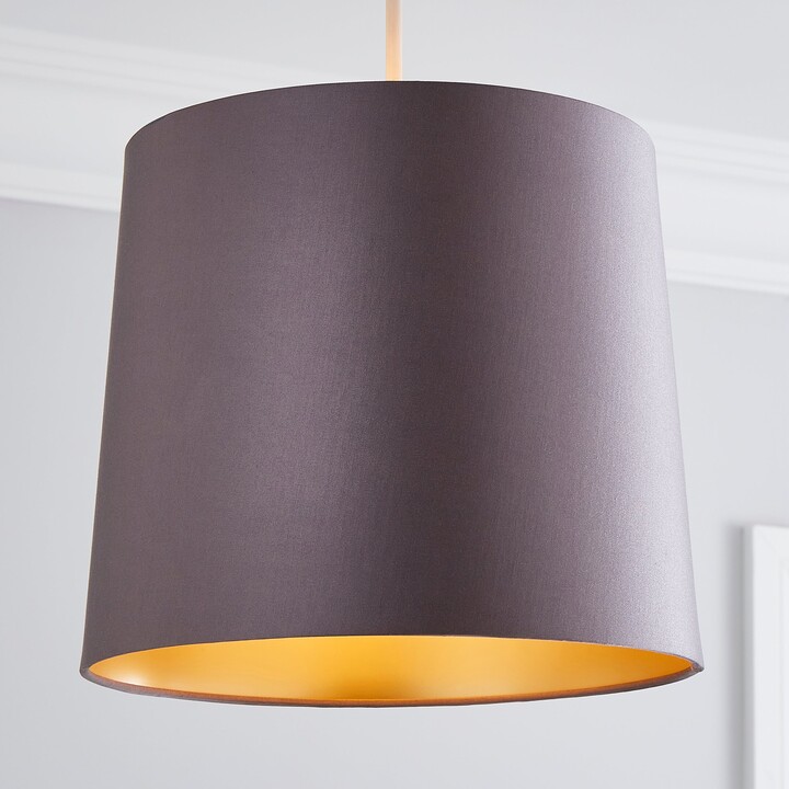 Dunelm Daphne Satin Tapered Shade Grey ShopStyle