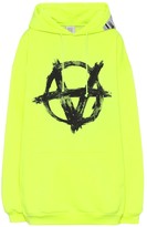 Thumbnail for your product : Vetements Anarchy cotton-blend hoodie