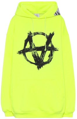 Vetements Anarchy cotton-blend hoodie
