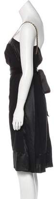 Dolce & Gabbana Wool & Silk Knee-Length Dress