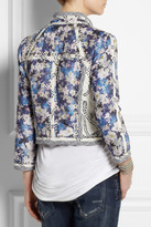 Thumbnail for your product : J.Crew Collection floral-print cotton and silk-blend jacket