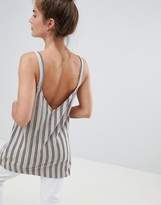 Thumbnail for your product : Pull&Bear organic cotton cami top in stripe