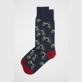 Thumbnail for your product : Peper Harow   Made In England Navy Pine Men's Socks
