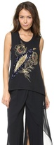 Thumbnail for your product : Sass & Bide A Version of Himself Embellished Muscle Tank