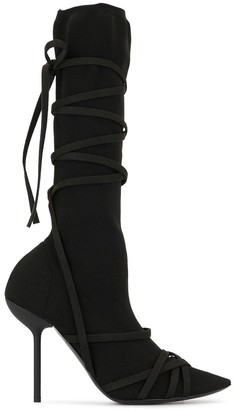 Unravel Project Strappy Knee-High Boots