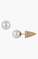 Thumbnail for your product : Sam Edelman Reversible Faux Pearl & Spike Stud Earrings