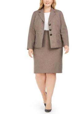macys plus suits