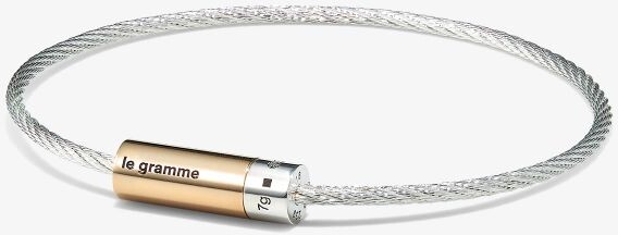 Le Gramme 18kt Gold And Silver 9g Polished Bicolor Cable Bracelet