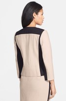 Thumbnail for your product : Classiques Entier 'Reid' Textured Cotton Blend & Ponte Jacket