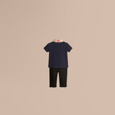 Thumbnail for your product : Burberry Check Collar Polo Shirt