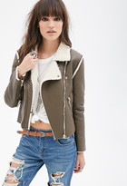 Thumbnail for your product : Forever 21 Faux Shearling Moto Jacket