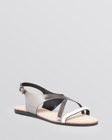 Thumbnail for your product : Elie Tahari Flat Sandals - Night Flight Studded