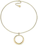 Thumbnail for your product : Catherine Malandrino Diamond Accented 18K Gold-Plated Silver Simple Hoop Necklace