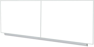 Ghent Magnetic Porcelain Whiteboard with Aluminum Frame and Box Tray