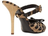 Thumbnail for your product : Dolce & Gabbana 105mm Leopard Jacquard Sandals