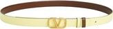 Thumbnail for your product : Valentino VLOGO Buckle Reversible Leather Skinny Belt