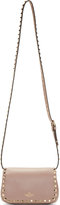 Thumbnail for your product : Valentino Taupe Leather Rockstud Shoulder Bag